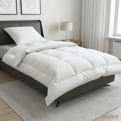 Duvet and Pillow Set 2 pcs 150x200 cm 4 Seasons 350 GSM Wool