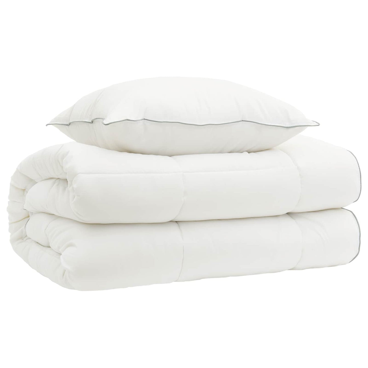 Duvet and Pillow Set 2 pcs 135x200 cm 4 Seasons 140+220 GSM