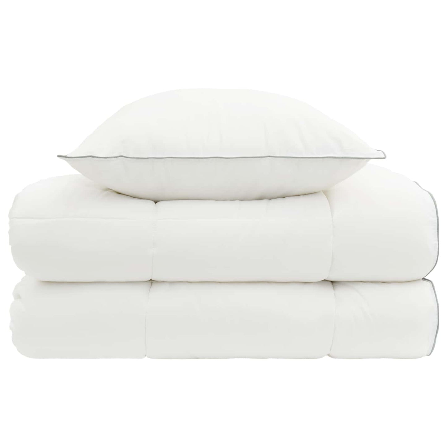 Duvet and Pillow Set 2 pcs 135x200 cm 4 Seasons 140+220 GSM