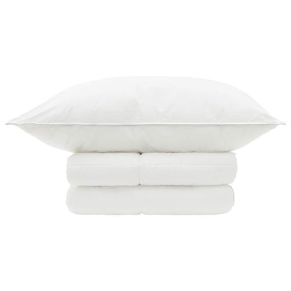 Duvet and Pillow Set 2 pcs 137x200 cm Summer 200 GSM Wool White