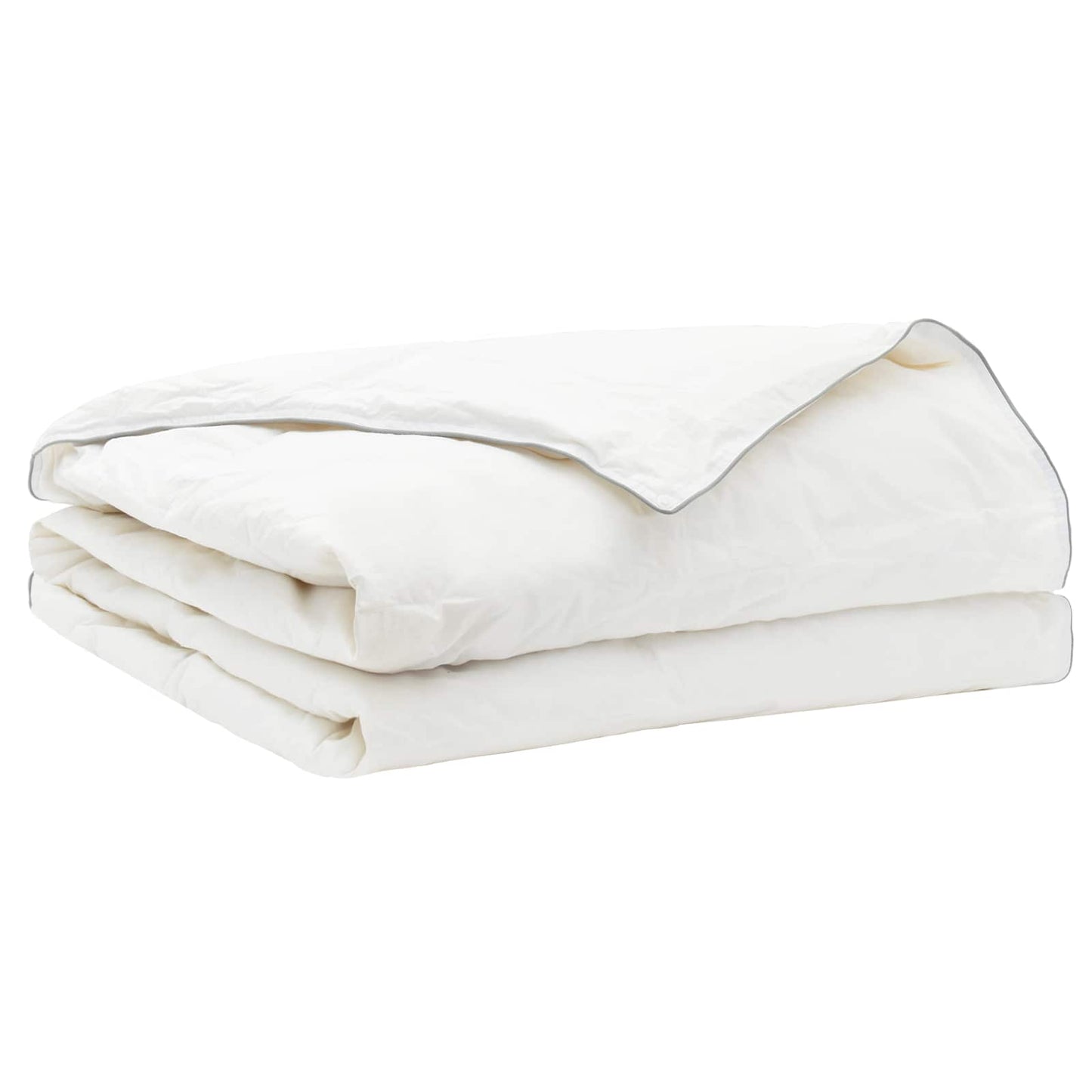 Duvet and Pillow Set 2 pcs 137x200 cm Summer 200 GSM Wool White