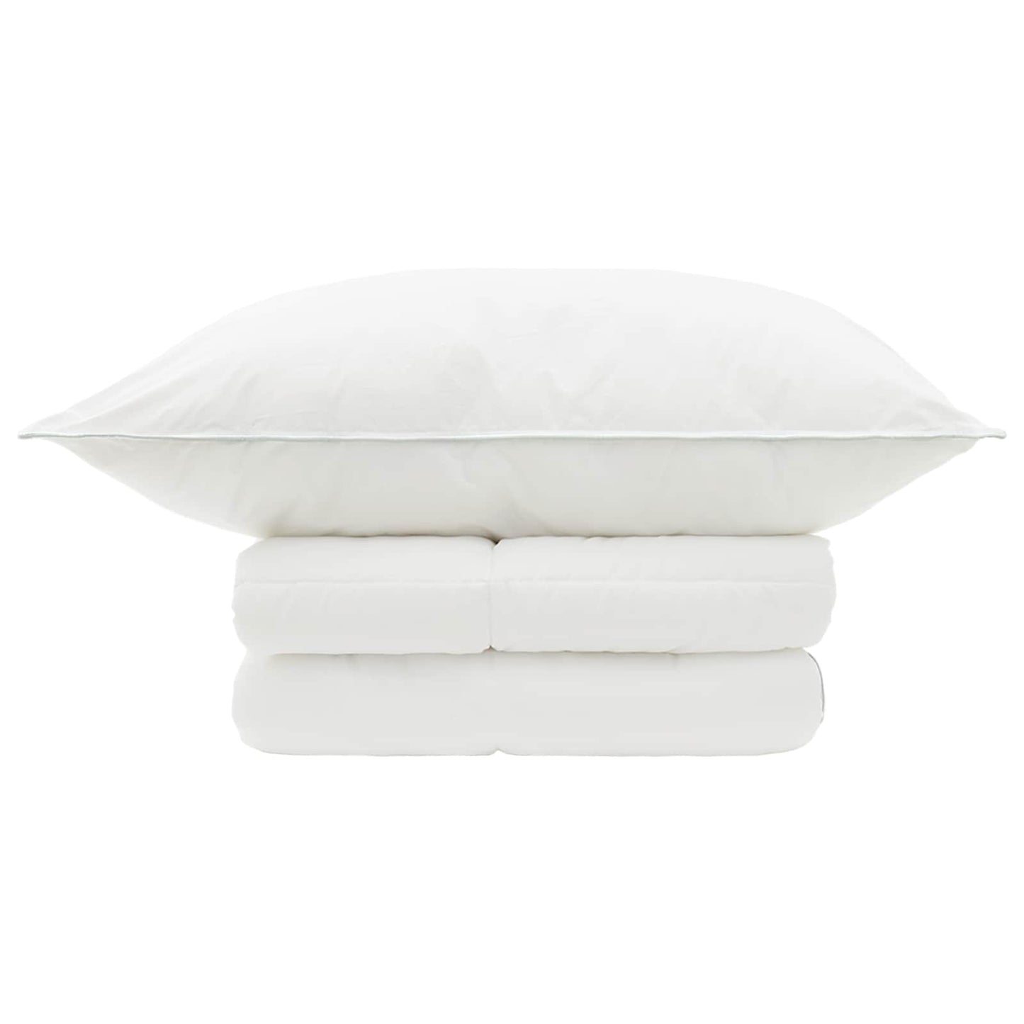 Duvet and Pillow Set 2 pcs 150x200 cm Summer 200 GSM Wool White