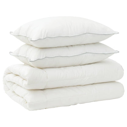 Duvet and Pillow Set 3 pcs 200x220 cm 4 Seasons 220 GSM Wool