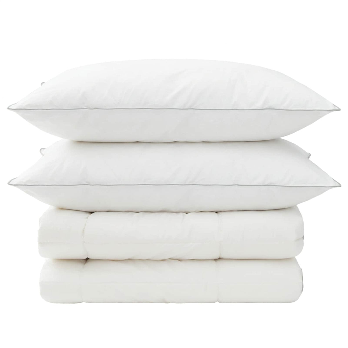 Duvet and Pillow Set 3 pcs 240x260 cm 4 Seasons 220 GSM Wool