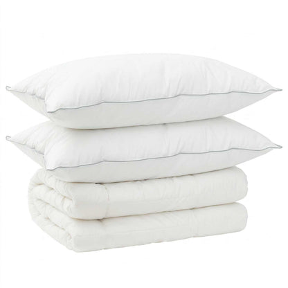 Duvet and Pillow Set 3 pcs 200x240 cm 4 Seasons 350 GSM Wool
