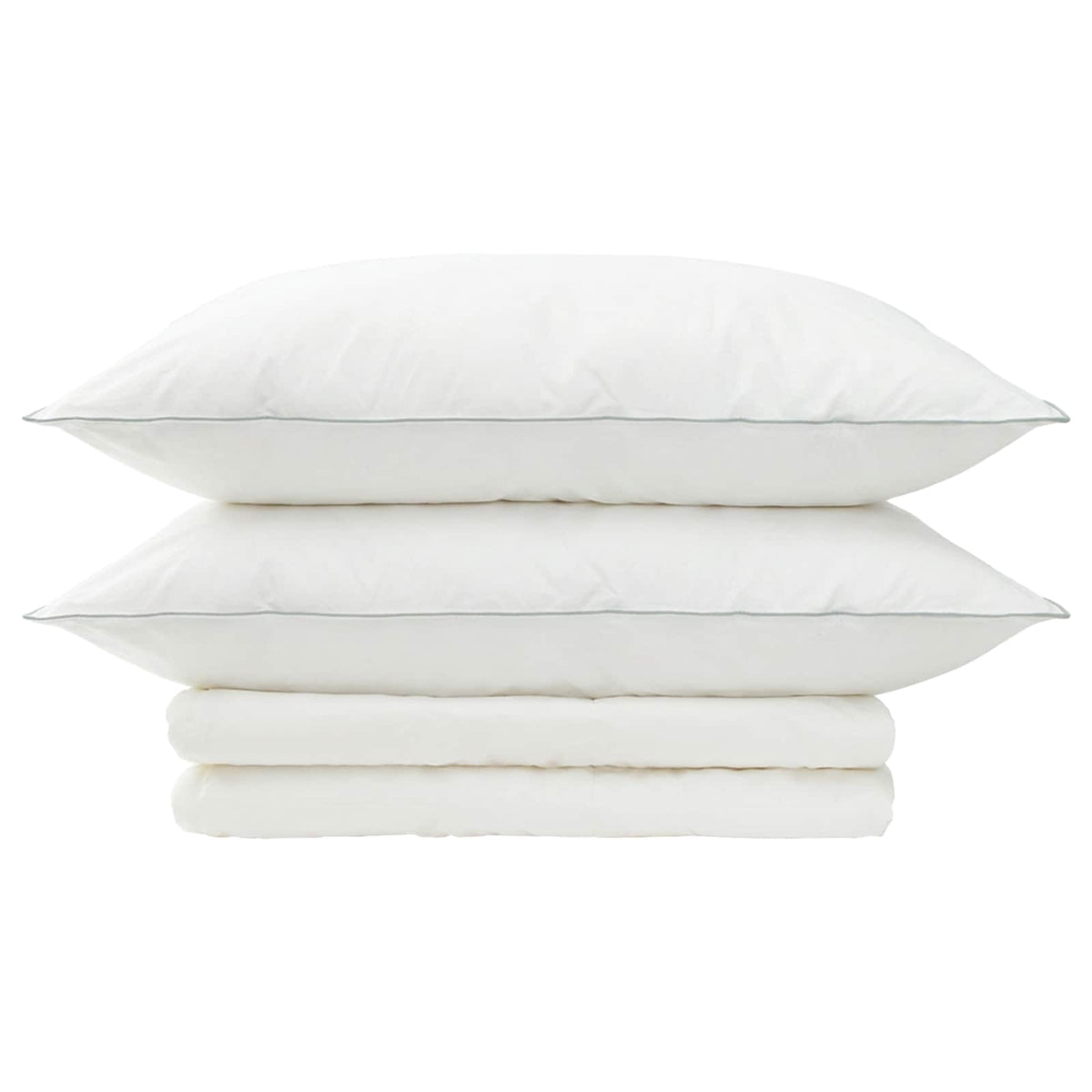 Duvet and Pillow Set 3 pcs 155x220 cm Summer 200 GSM Wool White