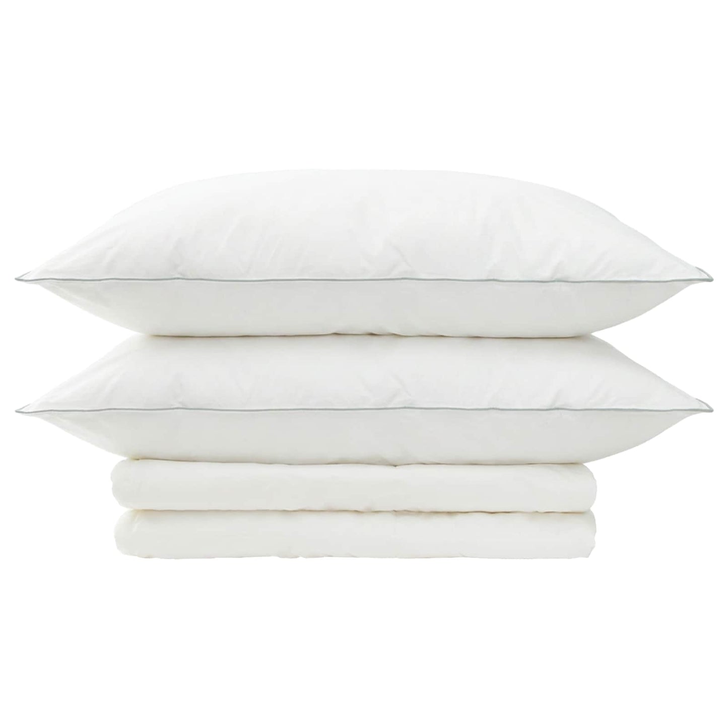 Duvet and Pillow Set 3 pcs 155x220 cm Summer 200 GSM Wool White