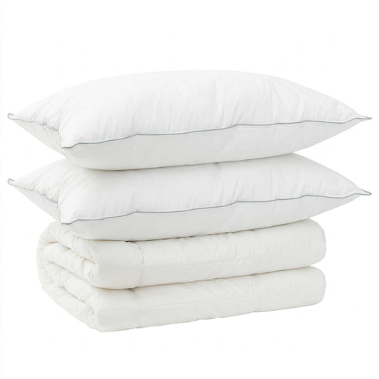 Duvet and Pillow Set 3 pcs 240 x 260 cm 4 Seasons 300 GSM Wool