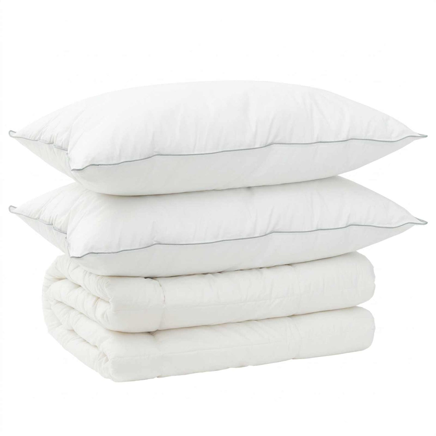 Duvet and Pillow Set 3 pcs 140x220 cm Winter 450 GSM Wool White
