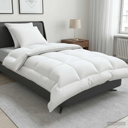 Duvet and Pillow Set 3 pcs 155x220 cm Winter 450 GSM Wool White