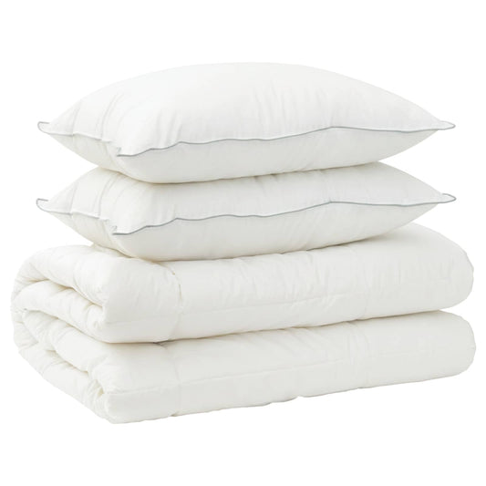 Duvet and Pillow Set 3 pcs 220x260 cm Winter 450 GSM Wool White