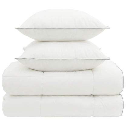 Duvet and Pillow Set 3 pcs 200x200 cm 4 Seasons 200+300 GSM