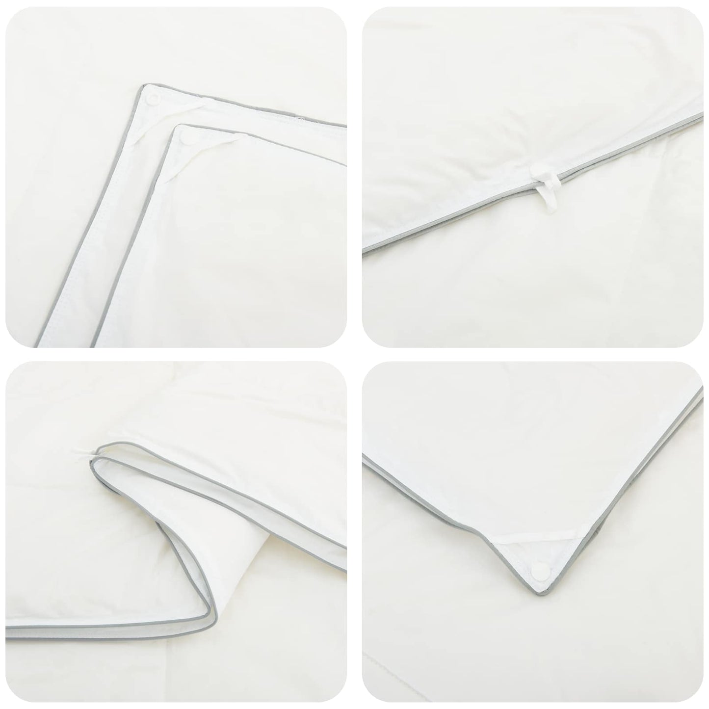 Duvet and Pillow Set 3 pcs 200x200 cm 4 Seasons 200+300 GSM