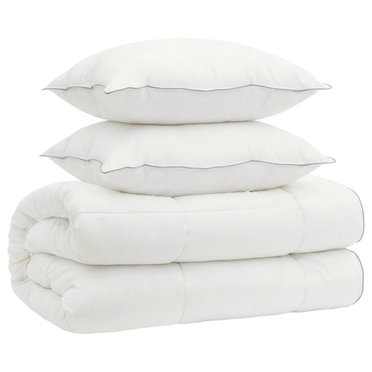 Duvet and Pillow Set 3 pcs 220x240 cm 4 Seasons 200+300 GSM