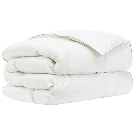 Duvet FULDA 137 x 200 cm Winter 300 GSM 90% Goose Down White