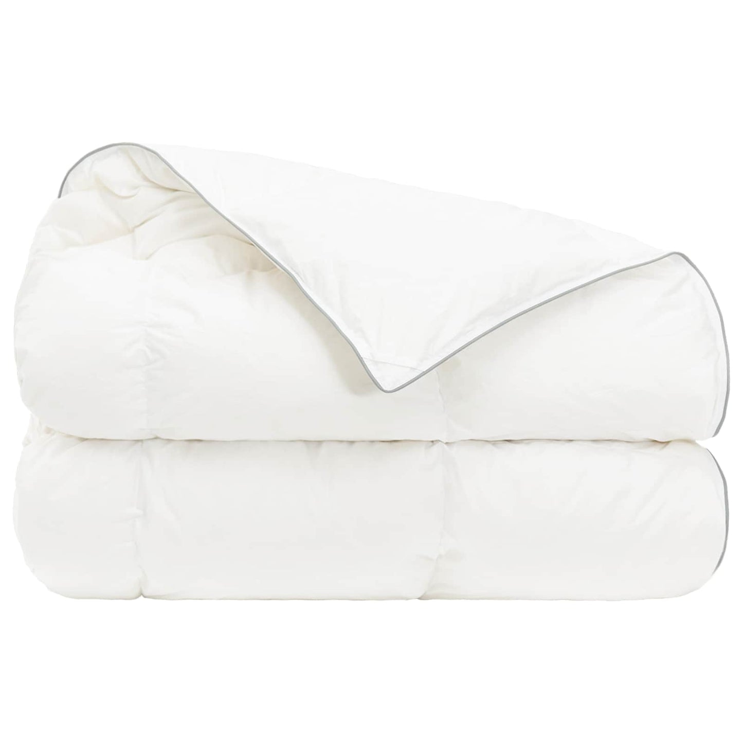 Duvet FULDA 155 x 200 cm 4 Seasons 210 GSM 90% Goose Down White
