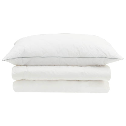 90% Goose Down Duvet Set FULDA 2 pcs 152 x 203 cm Summer White