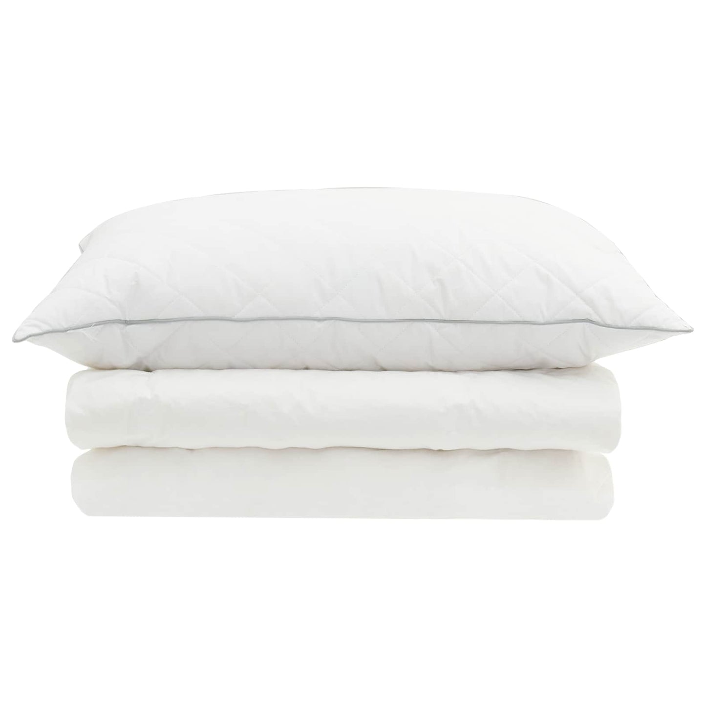 90% Goose Down Duvet Set FULDA 2 pcs 155 x 200 cm Summer White