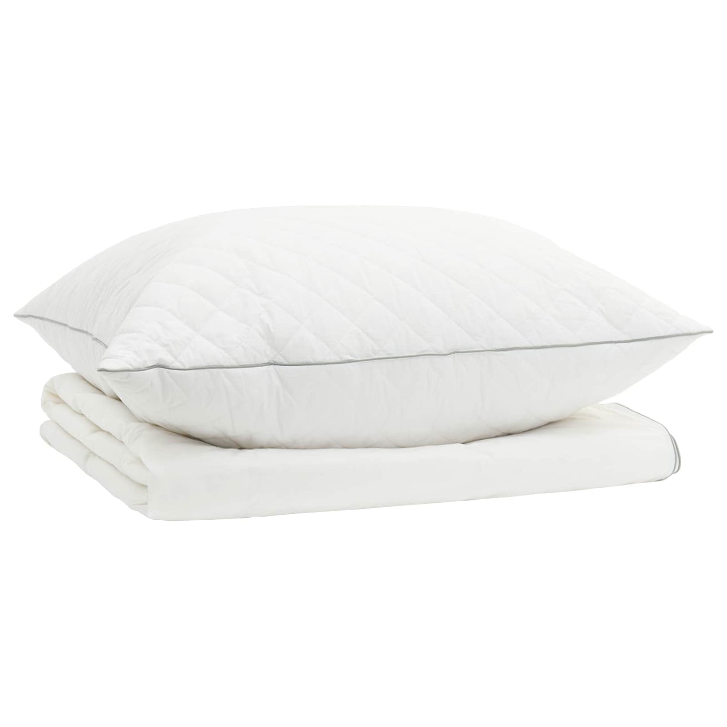 90% Goose Down Duvet Set FULDA 2 pcs 155 x 200 cm Summer White
