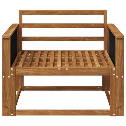 Outdoor Middle Sofa Solid Acacia Wood Natural