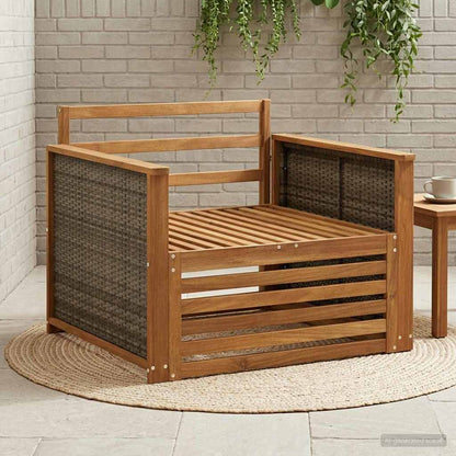 Outdoor Middle Sofa Natural