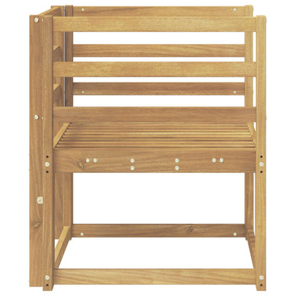 Outdoor Sofa Set Solid Acacia Wood White