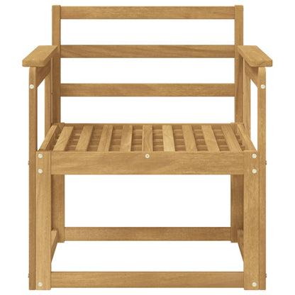 Outdoor Sofa Set Solid Acacia Wood White