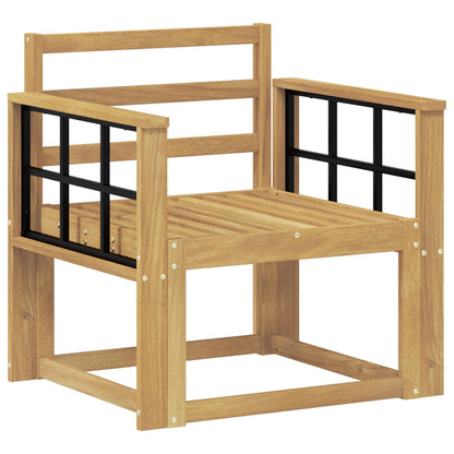 Outdoor Sofa Set Solid Acacia Wood White