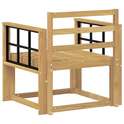 Outdoor Sofa Set Solid Acacia Wood White