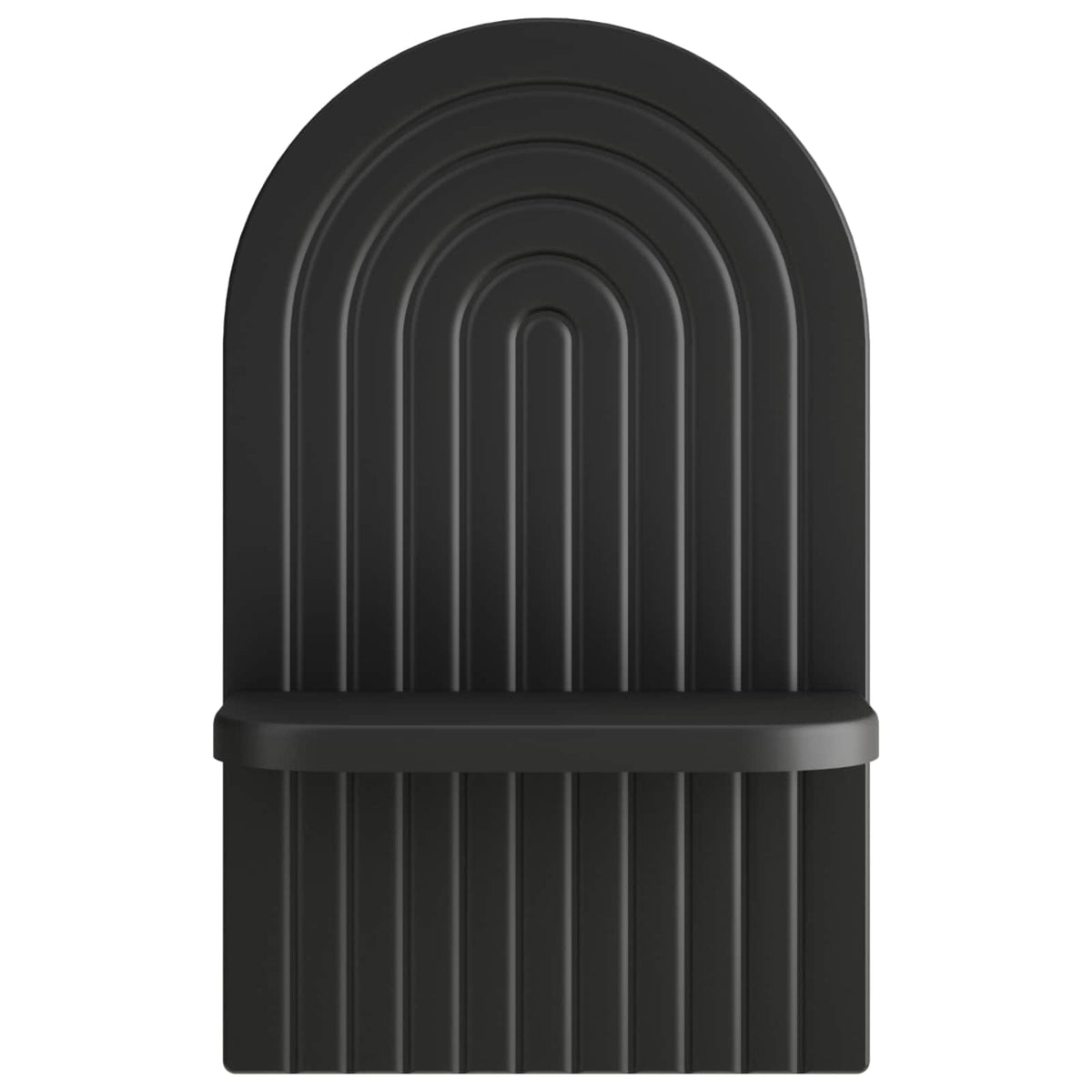 Wall Shelf 2 pcs Black 23 x 13.5 x 37.5 cm Engineered Wood