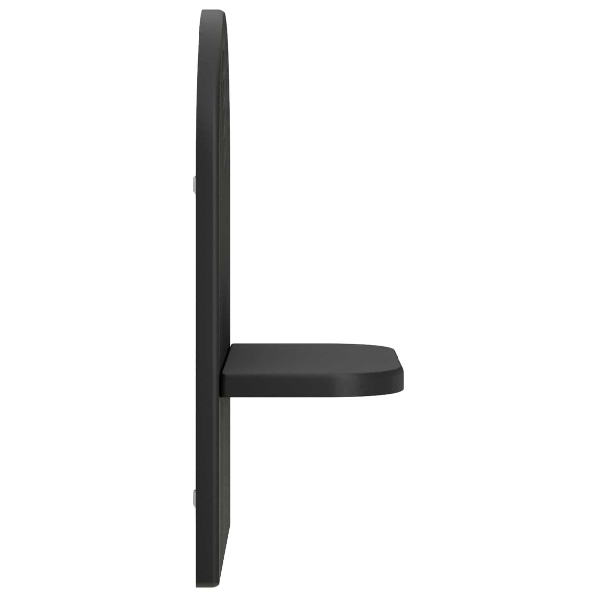 Wall Shelf 2 pcs Black 23 x 13.5 x 37.5 cm Engineered Wood