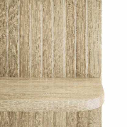 Wall Shelf 2 pcs Sonoma Oak 23 x 13.5 x 37.5 cm Engineered Wood