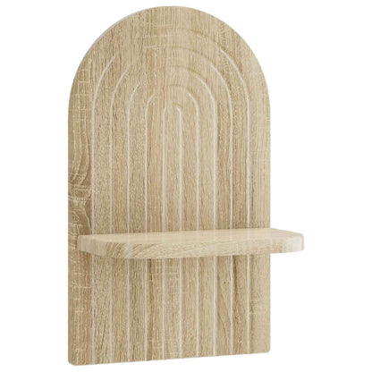 Wall Shelf 2 pcs Sonoma Oak 23 x 13.5 x 37.5 cm Engineered Wood