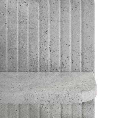 Wall Shelf 2 pcs Concrete Grey 23 x 13.5 x 37.5 cm