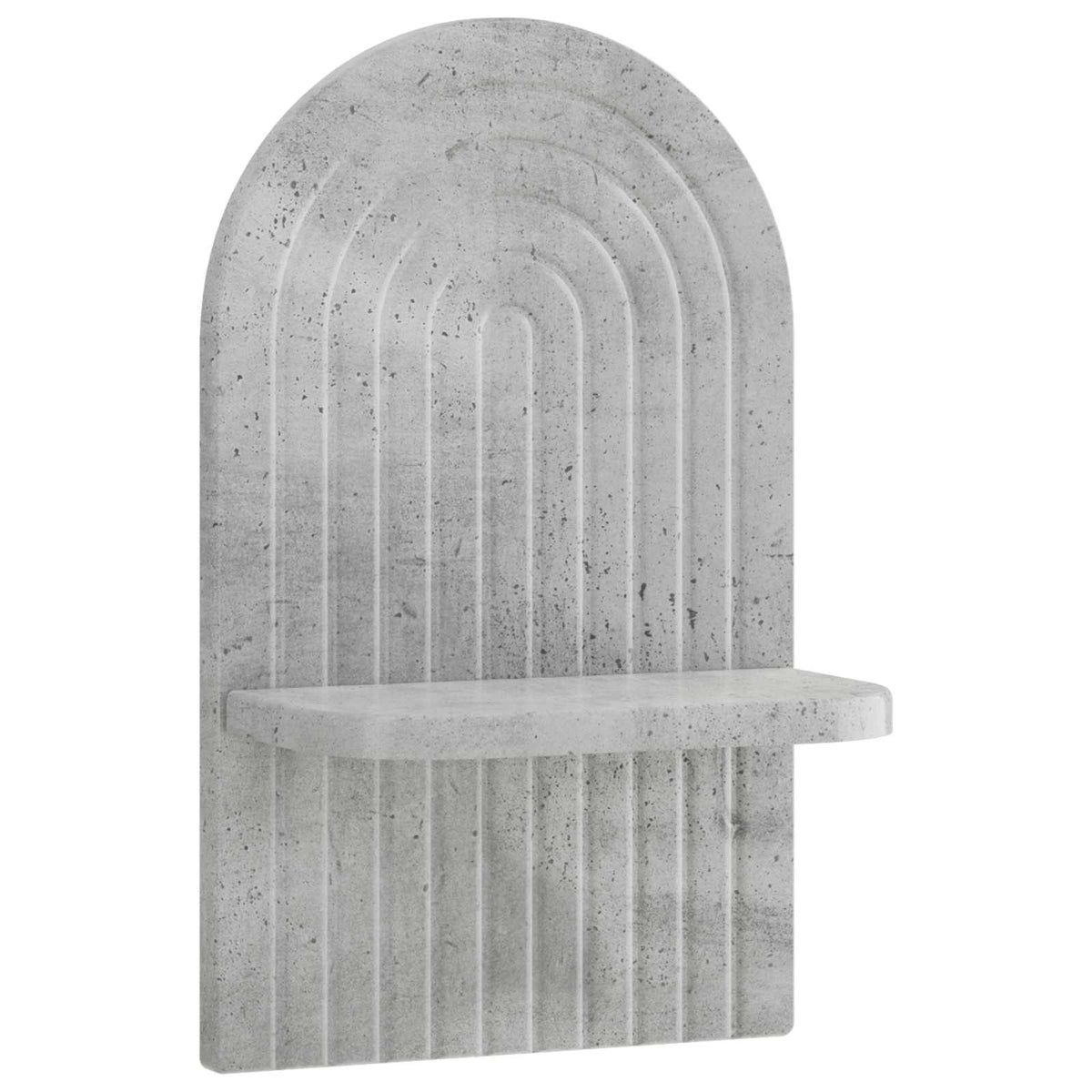 Wall Shelf 2 pcs Concrete Grey 23 x 13.5 x 37.5 cm