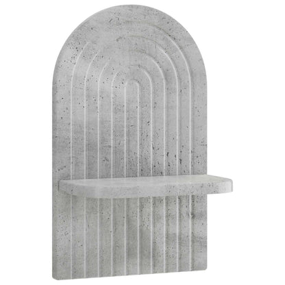 Wall Shelf 2 pcs Concrete Grey 23 x 13.5 x 37.5 cm
