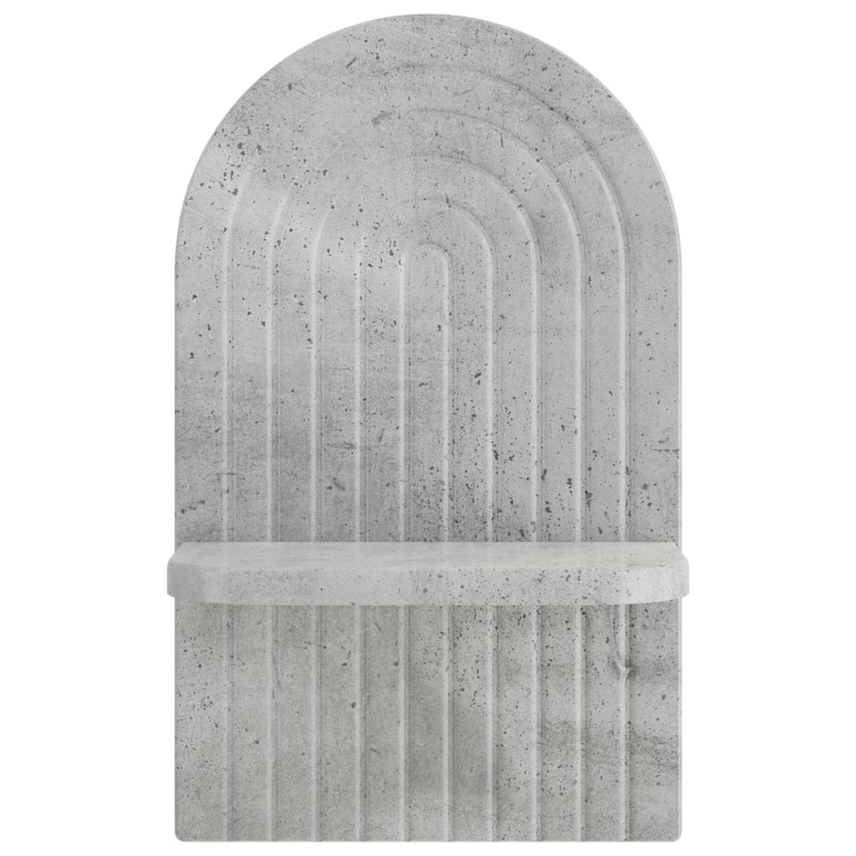 Wall Shelf 2 pcs Concrete Grey 23 x 13.5 x 37.5 cm
