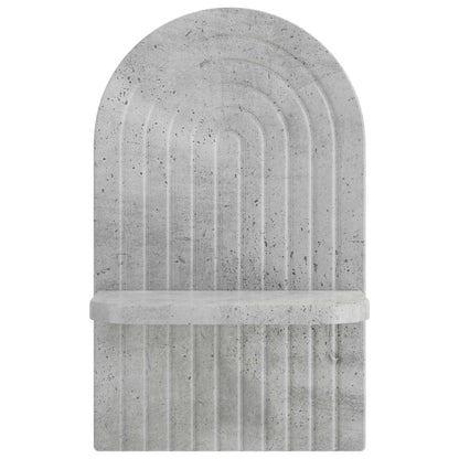 Wall Shelf 2 pcs Concrete Grey 23 x 13.5 x 37.5 cm