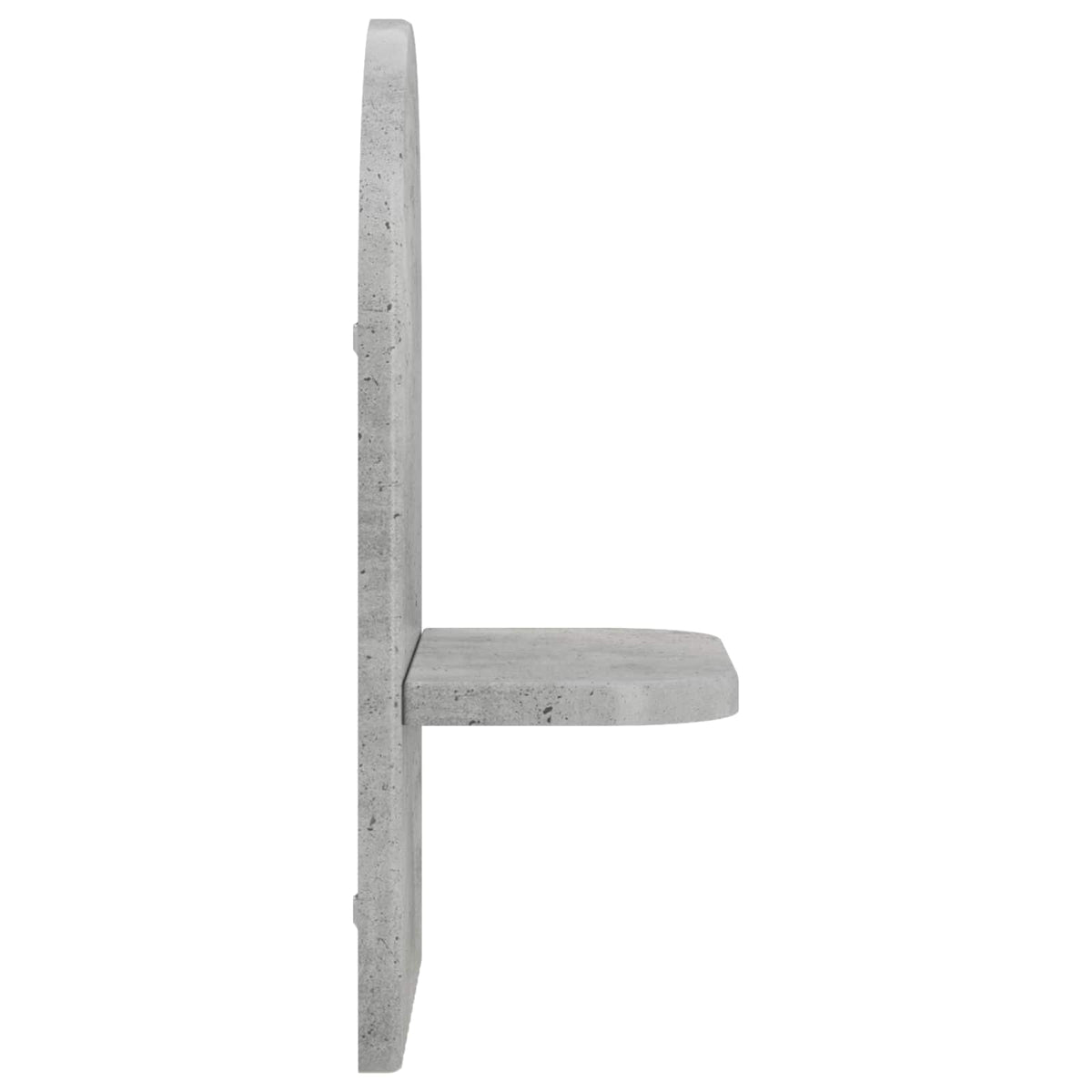 Wall Shelf 2 pcs Concrete Grey 23 x 13.5 x 37.5 cm
