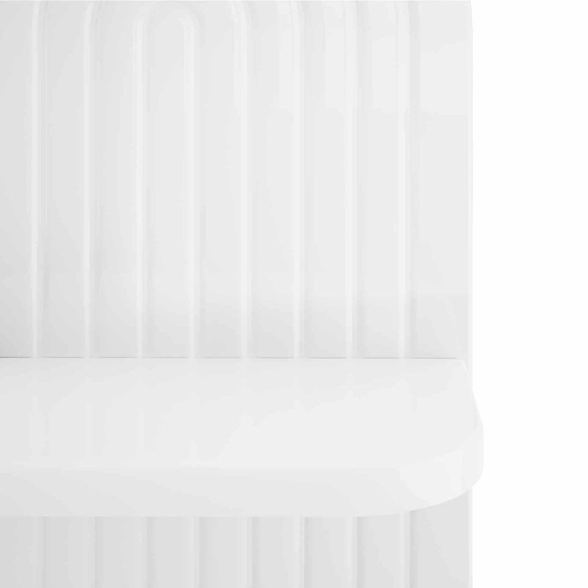 Wall Shelf 2 pcs High Gloss White 23 x 13.5 x 37.5 cm