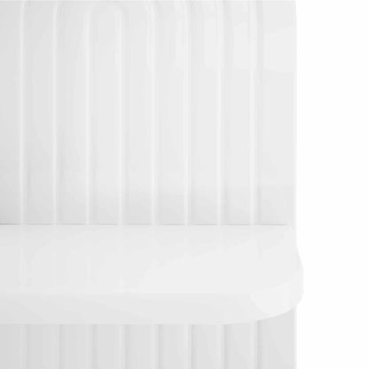 Wall Shelf 2 pcs High Gloss White 23 x 13.5 x 37.5 cm