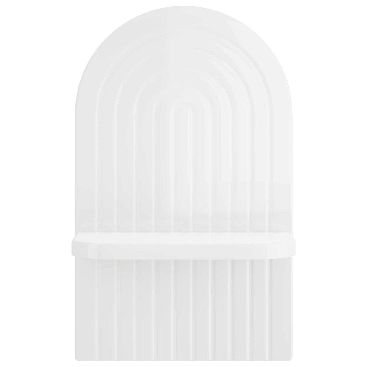 Wall Shelf 2 pcs High Gloss White 23 x 13.5 x 37.5 cm