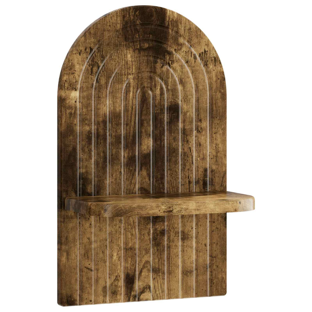 Wall Shelf 2 pcs Smoked Oak 23 x 13.5 x 37.5 cm Engineered Wood