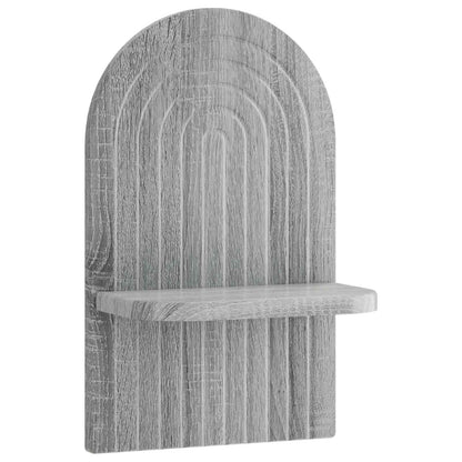 Wall Shelf 2 pcs Grey Sonoma 23 x 13.5 x 37.5 cm