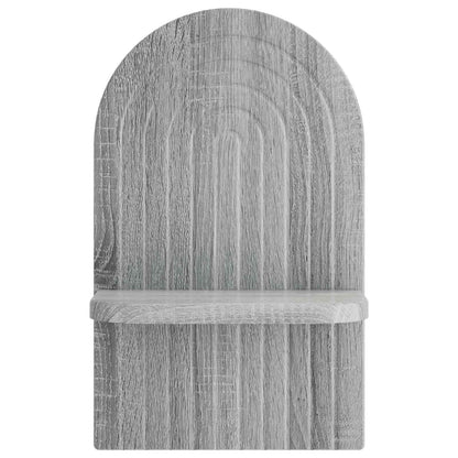 Wall Shelf 2 pcs Grey Sonoma 23 x 13.5 x 37.5 cm