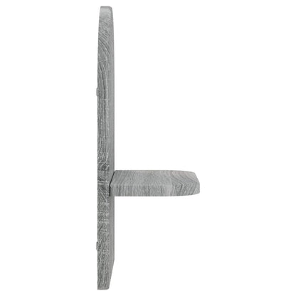 Wall Shelf 2 pcs Grey Sonoma 23 x 13.5 x 37.5 cm