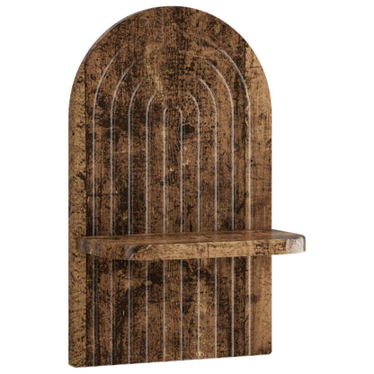Wall Shelf 2 pcs Old Wood 23 x 13.5 x 37.5 cm Engineered Wood