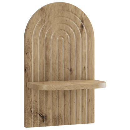 Wall Shelf 2 pcs Artisan Oak 23 x 13.5 x 37.5 cm