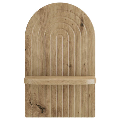 Wall Shelf 2 pcs Artisan Oak 23 x 13.5 x 37.5 cm
