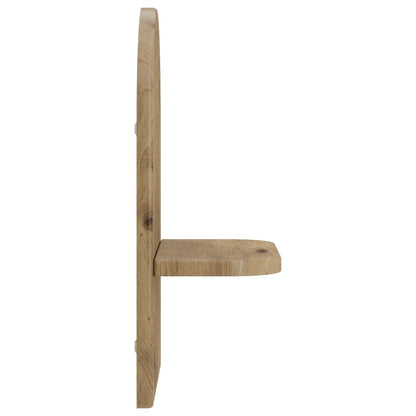 Wall Shelf 2 pcs Artisan Oak 23 x 13.5 x 37.5 cm